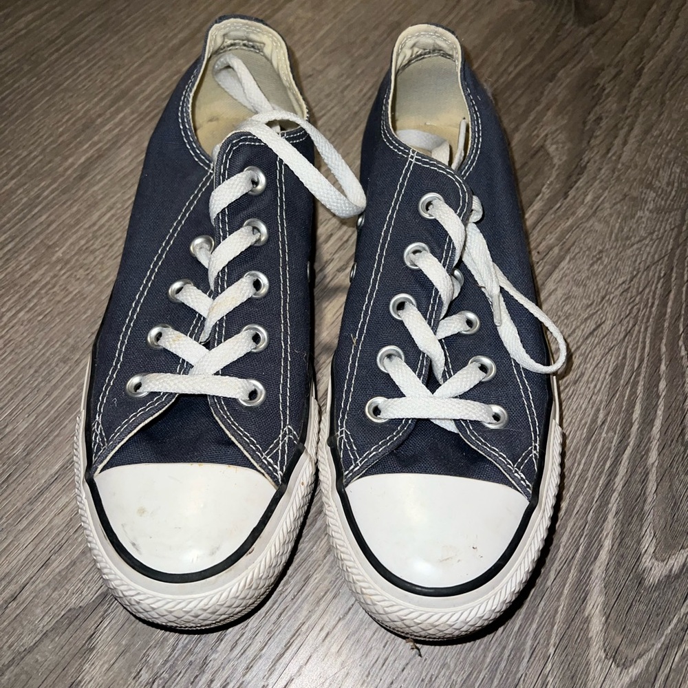 Converse Navy Blue and White Sneakers